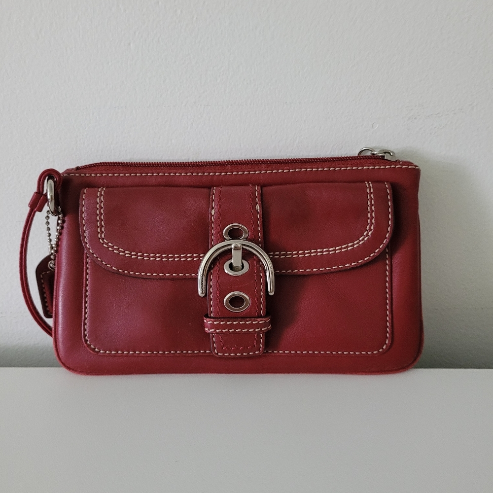 Coach wristlet leather vintage